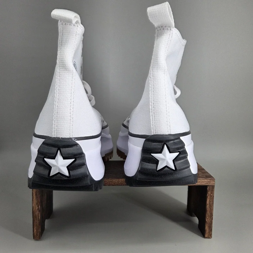 Converse Run Star Hike Hi Mens 9 Womens 10.5 White‎ Platform Chunky Streetwear